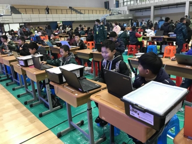江宁区2019年机器人普及赛比赛活动现场2
